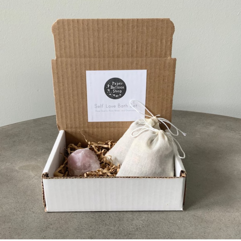 Self Love Rose Quartz Bath Tea Gift Set